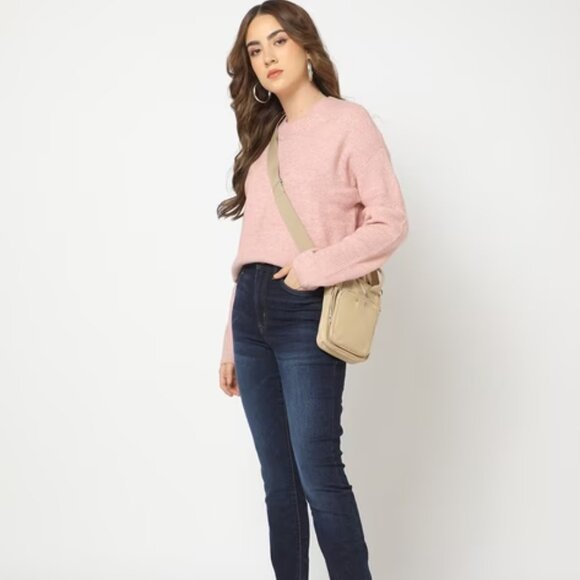 GAP Forever Cozy Relaxed Pink Ribbed Crewneck Sweater/NWT/Various - Picture 5 of 12